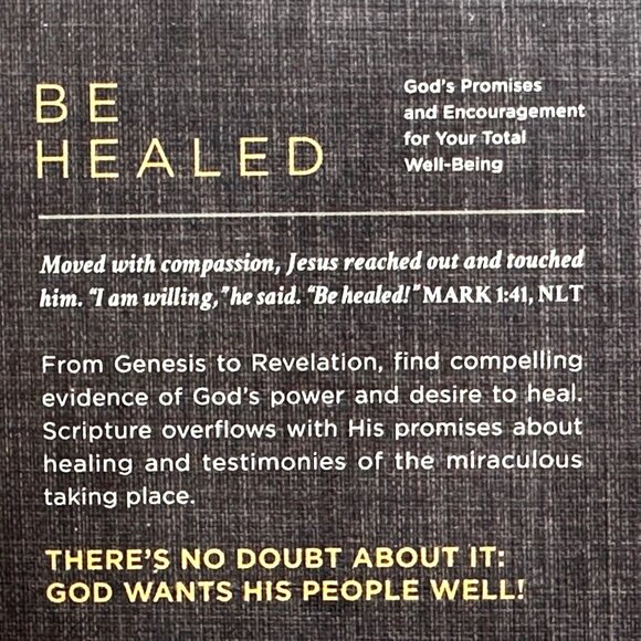 Be Healed - God's Promises & Encouragement For Your Total Well-Being - Hardcover - Picture 4 of 6